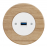 Zásuvka komunikačná USB/nabíjačka KOMPLET Kryt zásuvky biely Rám: DREVO - dub svetlý