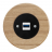Zásuvka komunikačná USB/nabíjačka KOMPLET Kryt zásuvky čierny Rám: DREVO - dub svetlý