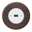 Zásuvka komunikačná USB KOMPLET Kryt zásuvky biely Rám: DREVO - dub tmavý
