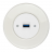 Zásuvka komunikačná USB KOMPLET Kryt zásuvky biely Rám: KERAMIKA - biela