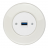 Zásuvka komunikačná USB/nabíjačka KOMPLET Kryt zásuvky biely Rám: KERAMIKA - biela