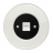 Zásuvka komunikačná PC Cat. 6 KOMPLET Kryt zásuvky čierny Rám: KERAMIKA - biela
