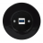 Zásuvka komunikačná USB KOMPLET Kryt zásuvky čierny Rám: KERAMIKA - čierna