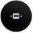 Zásuvka komunikačná USB KOMPLET Rám: SKLO - čierna Modul: biely
