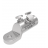 Kabelové oko MSLM400 Al/Cu 185-400mm², M12, 3x Al šroub, 36 kV